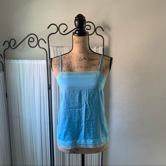 Abercrombie & Fitch Tops - Abercrombie & Fitch lace camisole blue